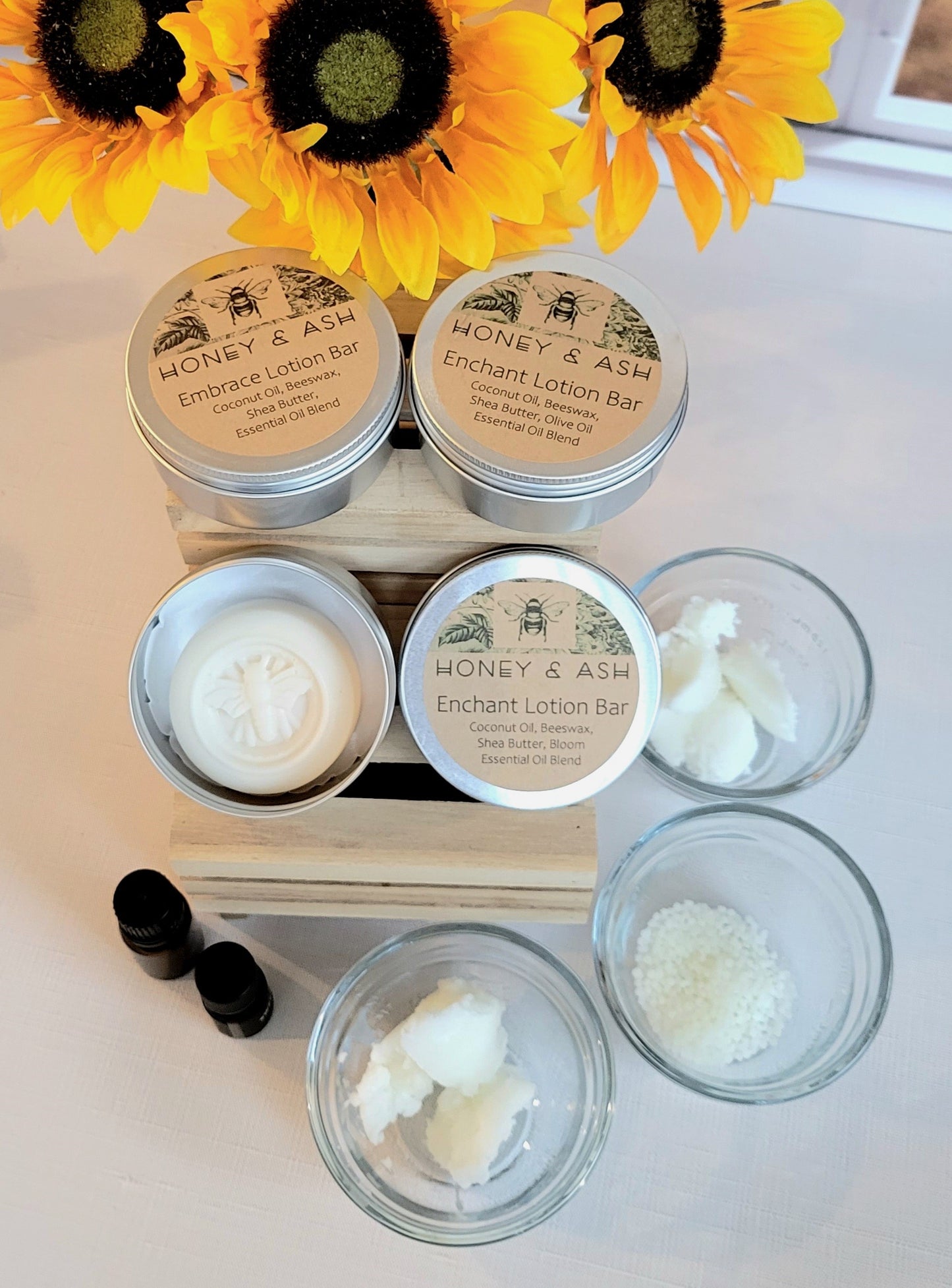 Organic Shea Butter Bloom Lotion Bars