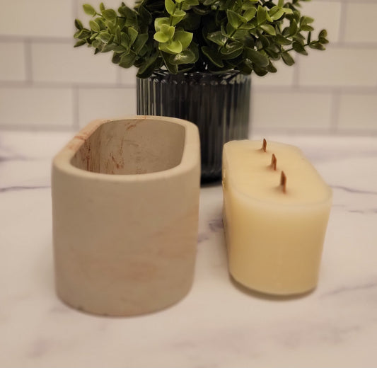 Refill- 14 oz Concrete 3 wick