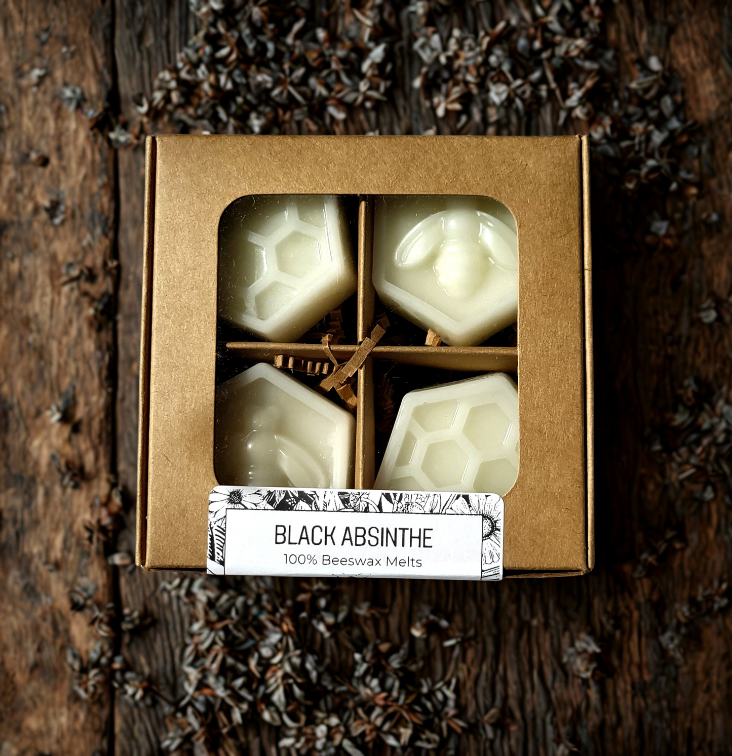 Black Absinthe Beeswax Candles