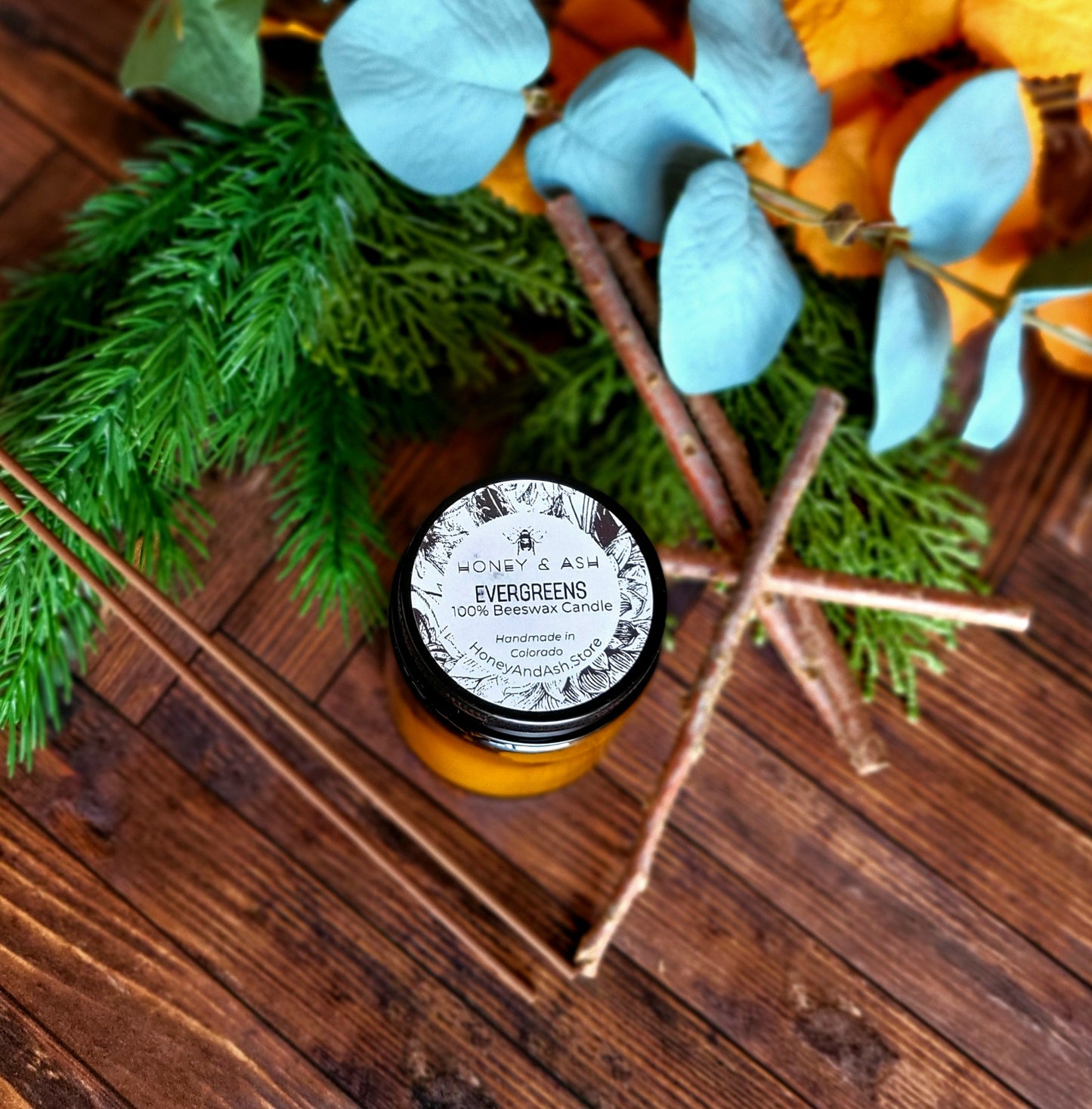 4oz Glass Beeswax Candle Jars