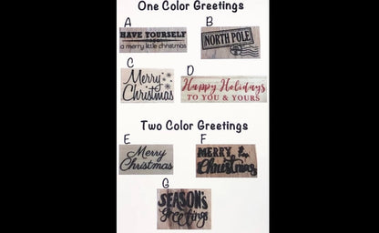 Customizable Live Edge Wood Ornaments
