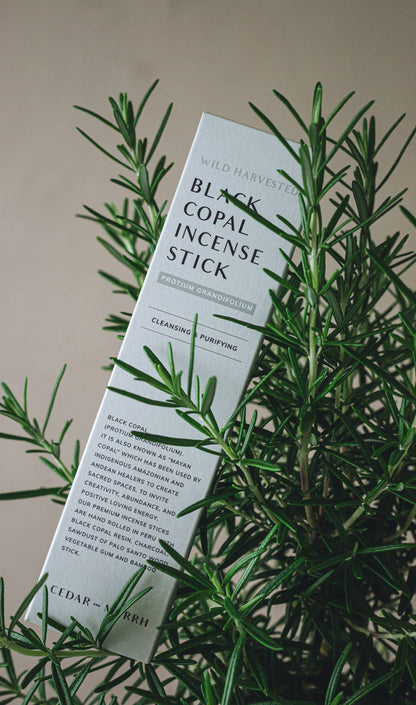 Hand Rolled Black Copal Incense Sticks